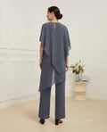 Elegant Dusty Blue Pant Suit for Mother of the Bride