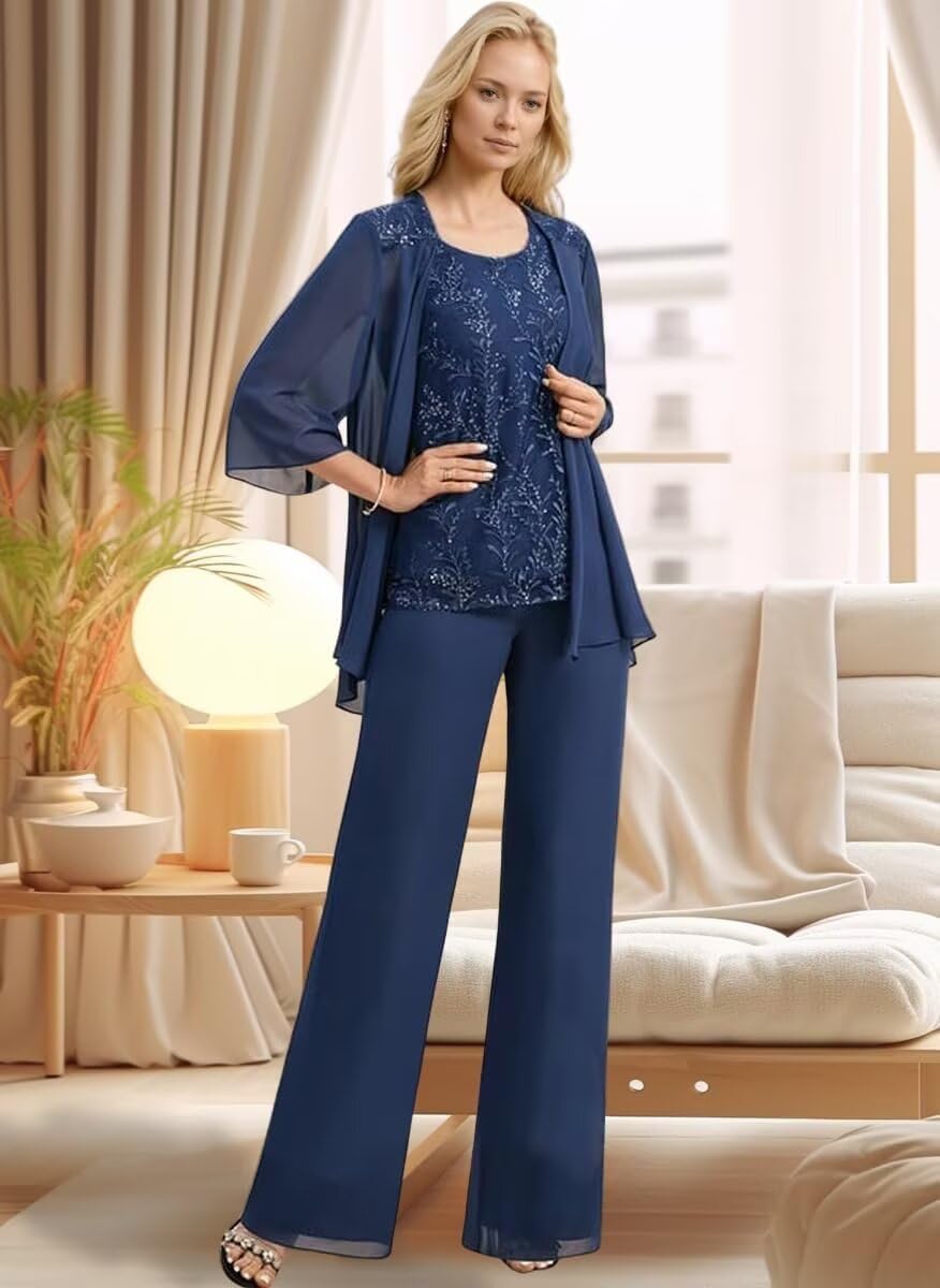 Why the WinKitor Dusty‑Blue Chiffon Pant Suit Might Be Your Best Wedding Guest Pick