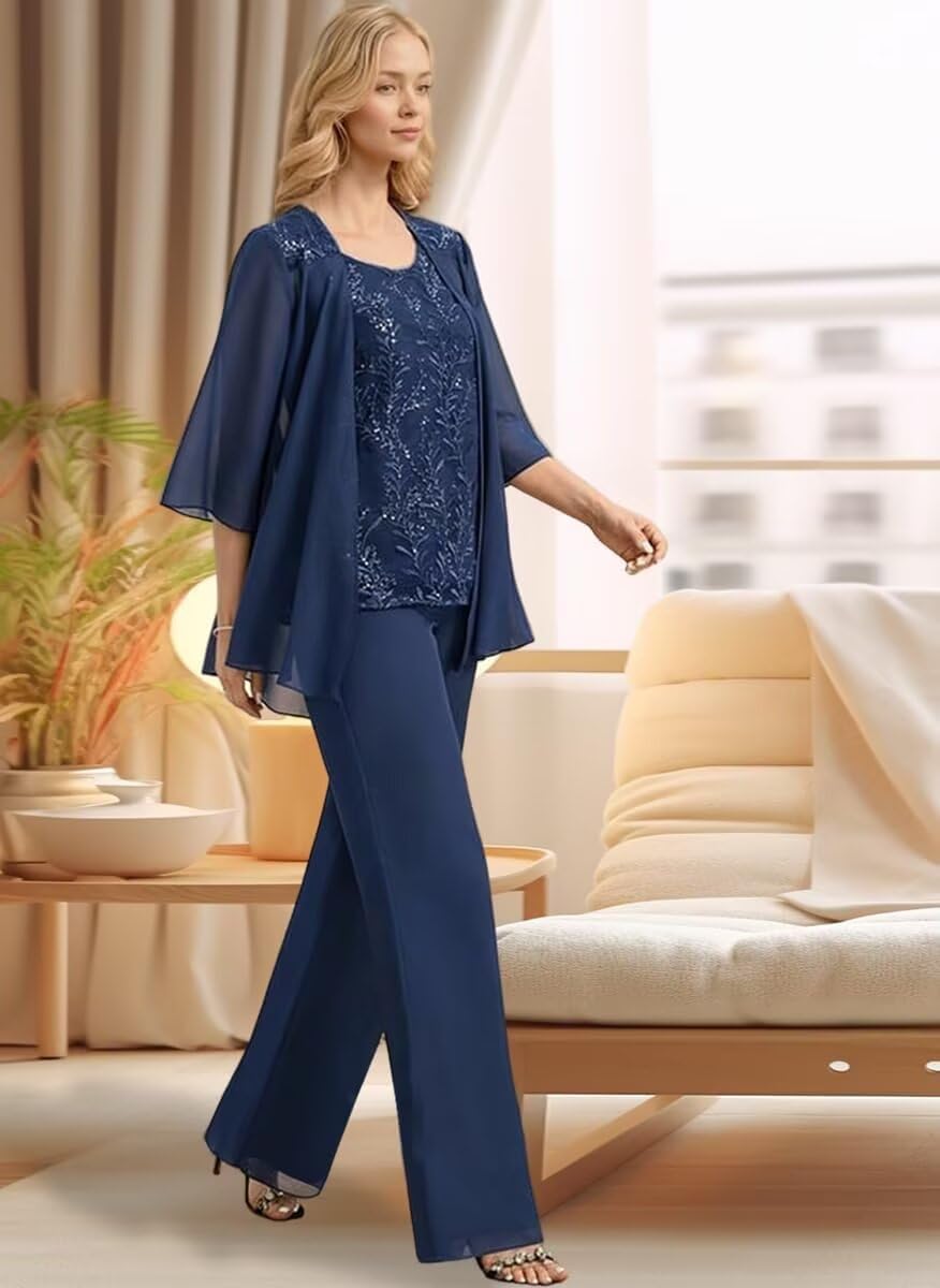 Why the WinKitor Dusty‑Blue Chiffon Pant Suit Might Be Your Best Wedding Guest Pick