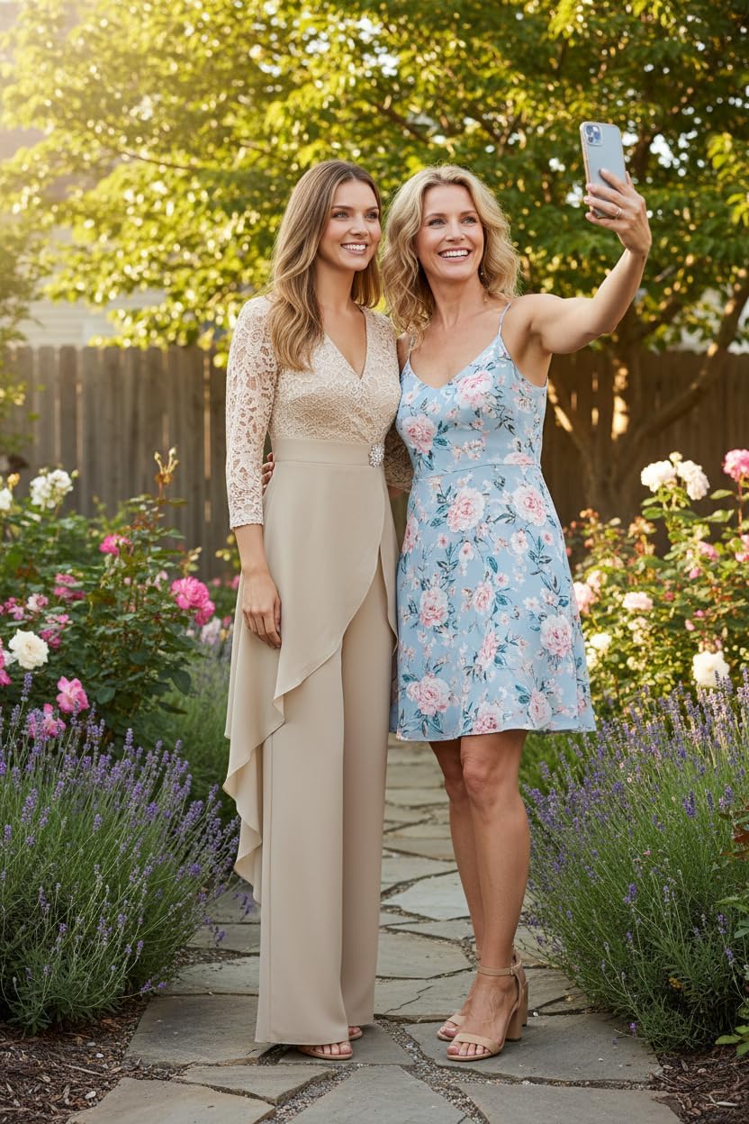 Why the Dusty Blue Chiffon Lace Jumpsuit Is the Mother‑of‑the‑Bride’s Secret Weapon