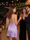 When a Navy Satin Dress Becomes the Easy Choice for Homecoming