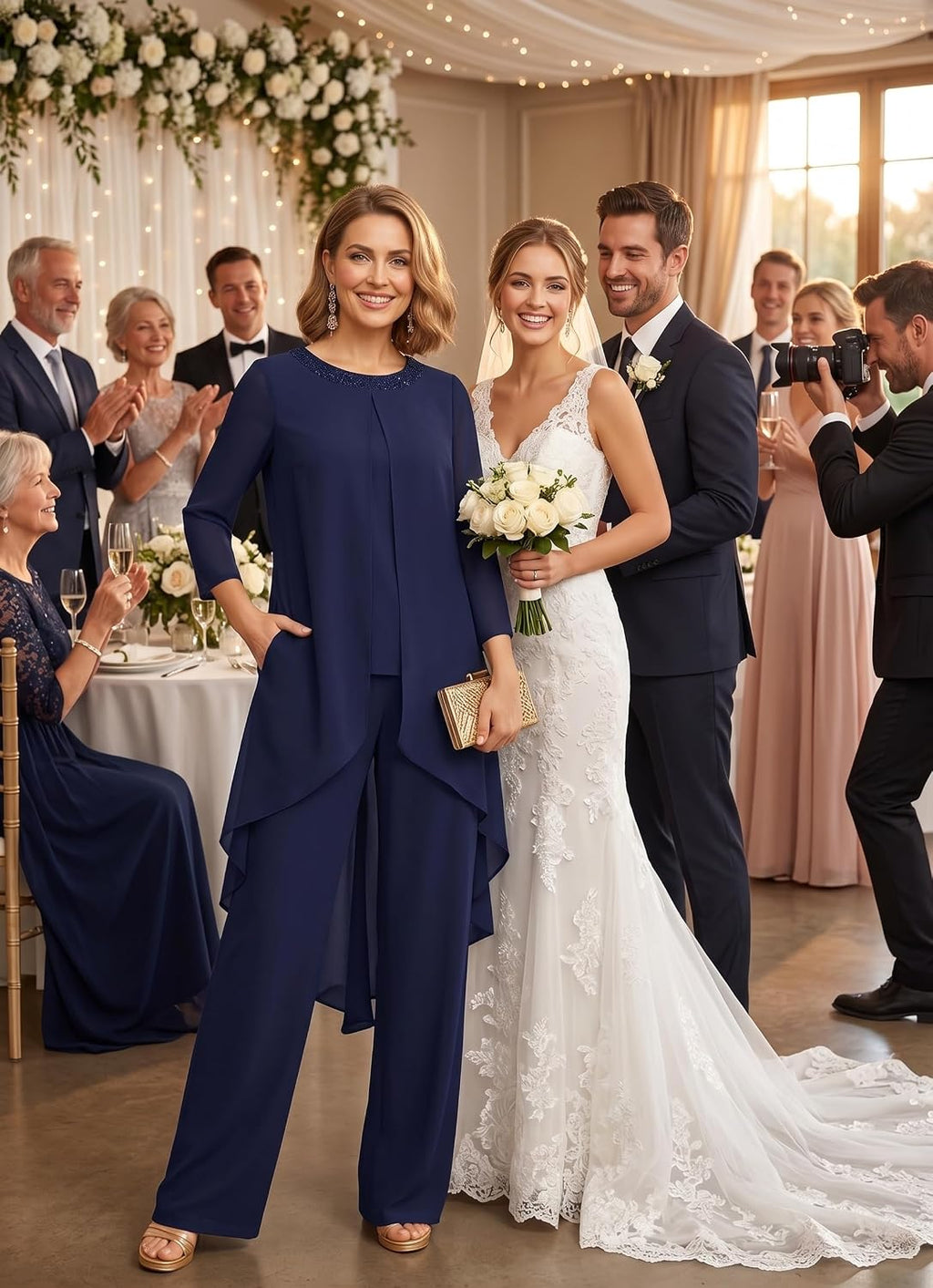 Why the Dustyblue Chiffon Mother‑of‑the‑Bride Pantsuit Might Just Be Your Go‑To Wedding Outfit