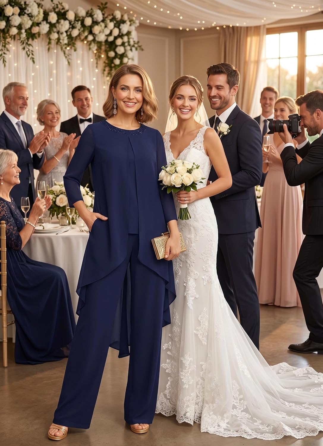 Why the Dustyblue Chiffon Mother‑of‑the‑Bride Pantsuit Might Just Be Your Go‑To Wedding Outfit